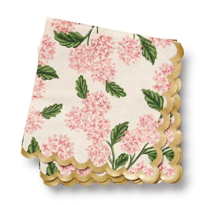 Rifle Paper Co Cocktail Napkins - Pink Hydrangea