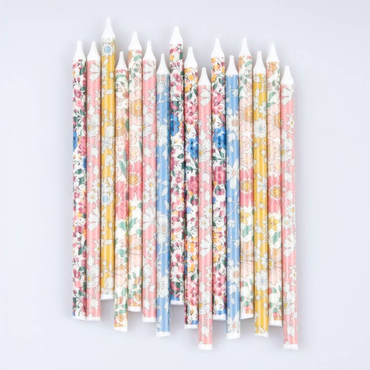 Meri Meri X Liberty Mixed Print Party Candles