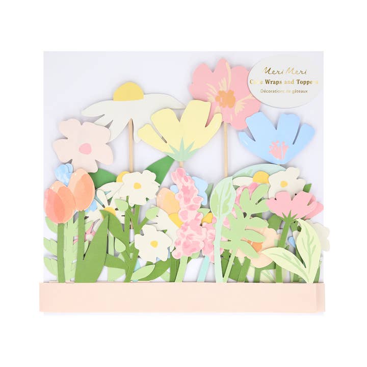 Flower Cake Wrap & Toppers
