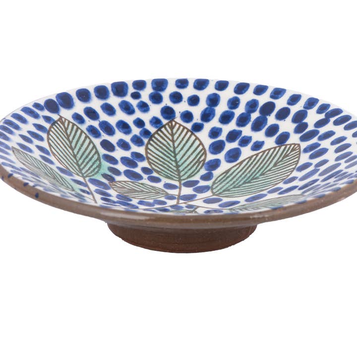Blue Dots Ceramic Plate - Small