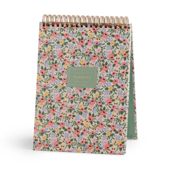 Rifle Paper Co Desktop Weekly Planner - Rosa