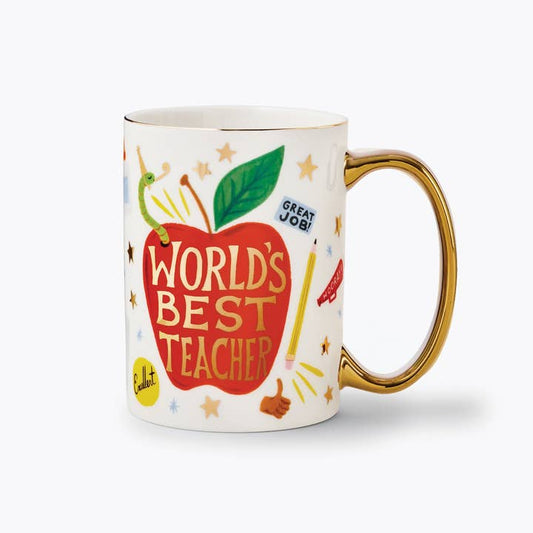 Rifle Paper Co Mug - World's Best Teacher