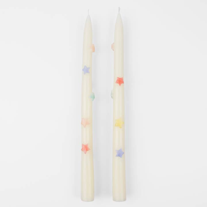 Mixed Star Taper Candles