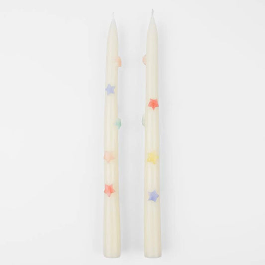 Mixed Star Taper Candles
