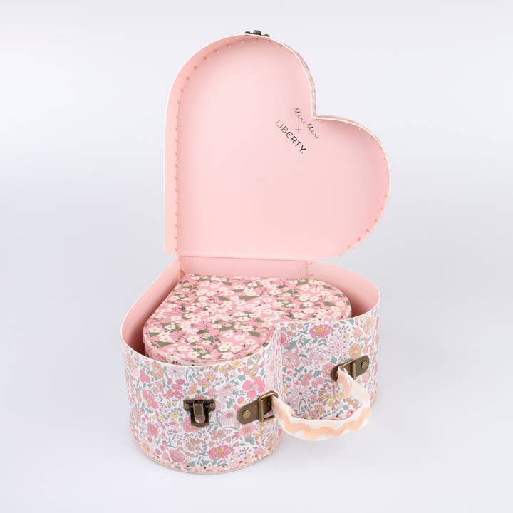 Meri Meri X Liberty Heart Suitcases