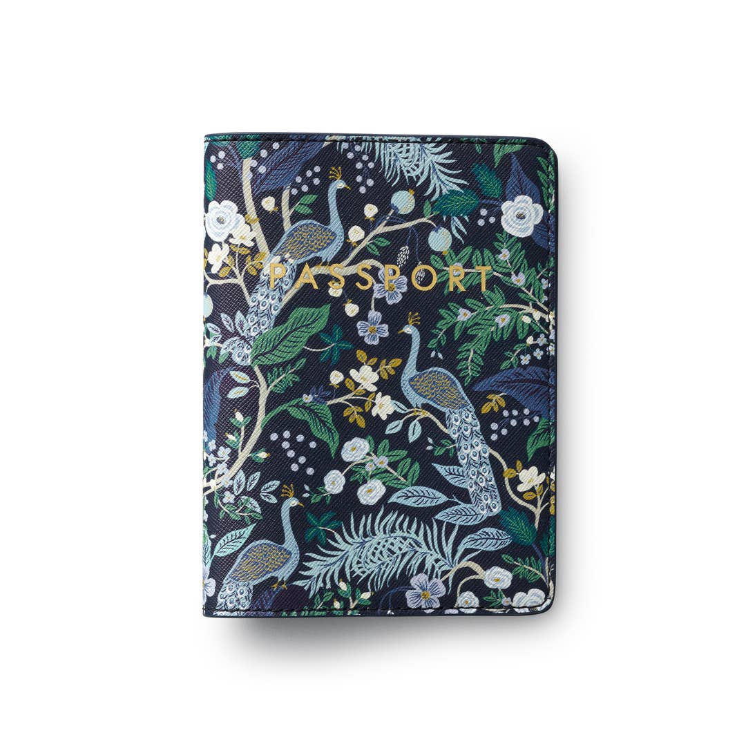 Rifle Paper Co Passport Holder - Peacock