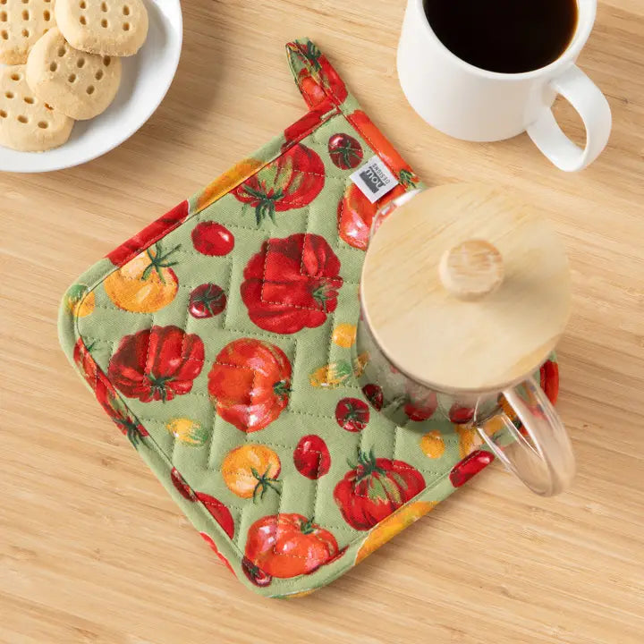 Pot Holder Oven Mitt Set - Heirloom Tomatoes