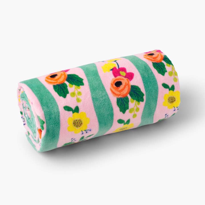 Rifle Paper Co Beach Towel - Climbing Roses