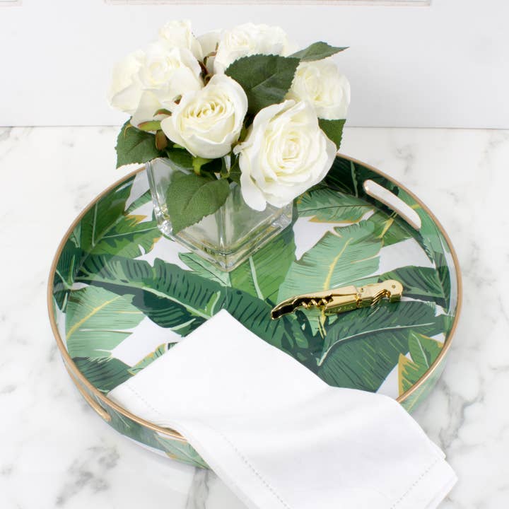 Round Tray - Banana Leaf