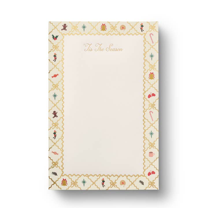 Rifle Paper Co Notepad - Holiday Argyle