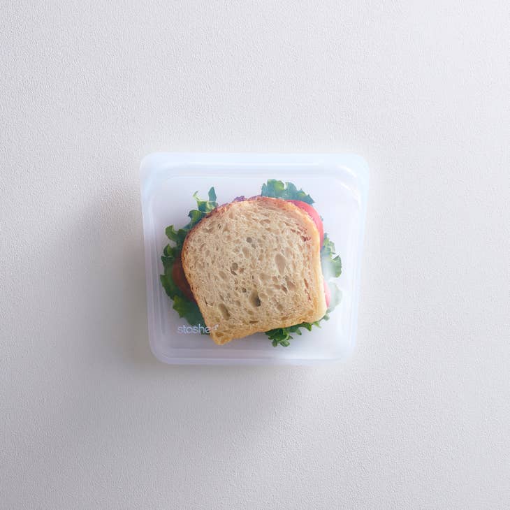 Stasher Sandwich Bag 2 Pack - Clear and Lavender