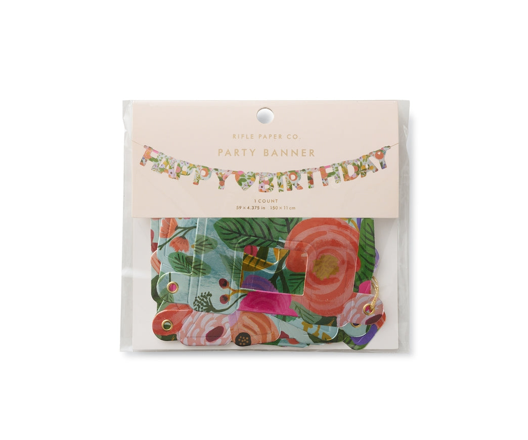Rifle Paper Co Birthday Banner - Garden Party