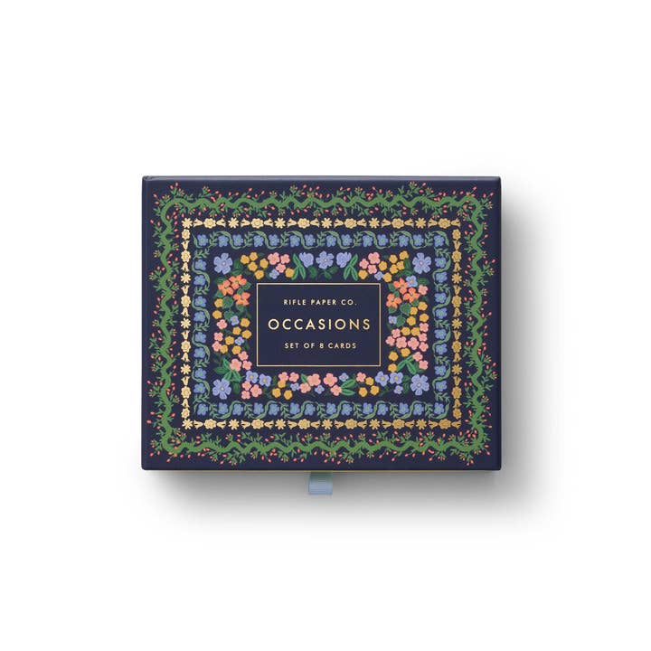 Rifle Paper Co Embroidered Keepsake Card Box - Wildwood