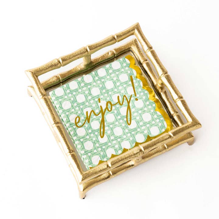 Cocktail Napkins - Green Cane