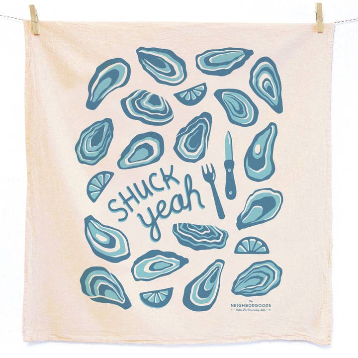 Fresh Oysters Tea Towel Set