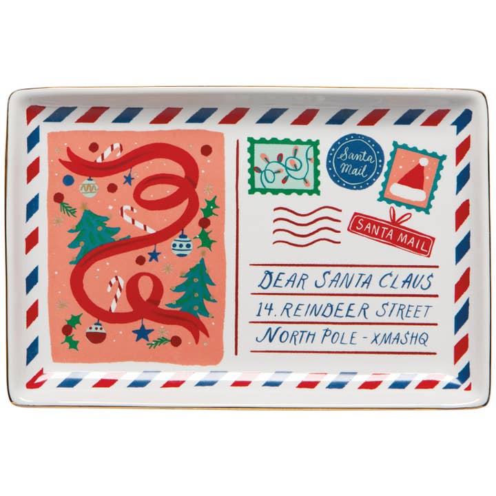 Santa Mail Christmas Dish