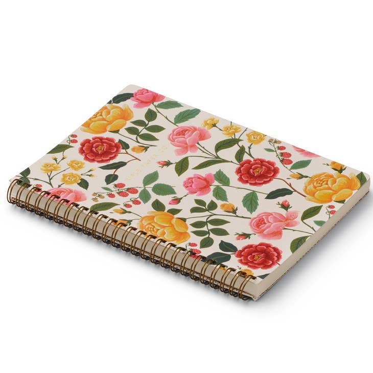 Rifle Paper Co Spiral Notebook - Roses