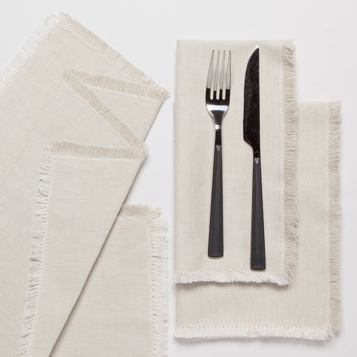 Napkin Set - Dove Gray Chambray