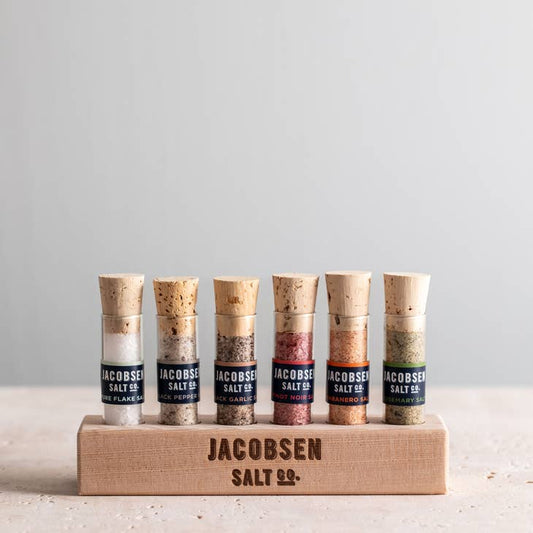 Infused Sea Salt Set with Wooden Stand