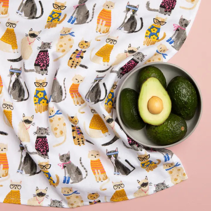 Feline Fine Tea Towel