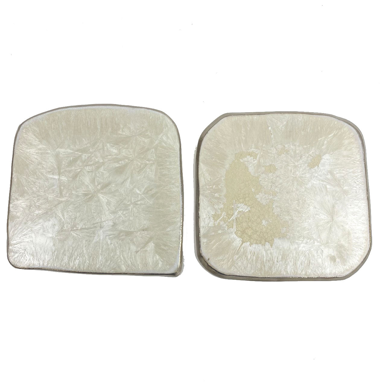 Borealis Large Coaster Set - White