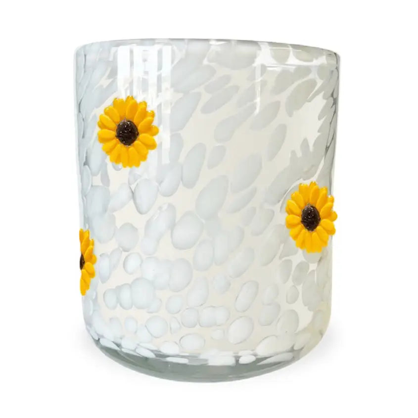 12 oz Confetti Candle - Golden Sunflower