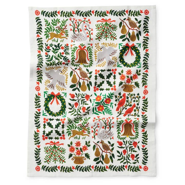 Rifle Paper Co Tea Towel - Christmastide