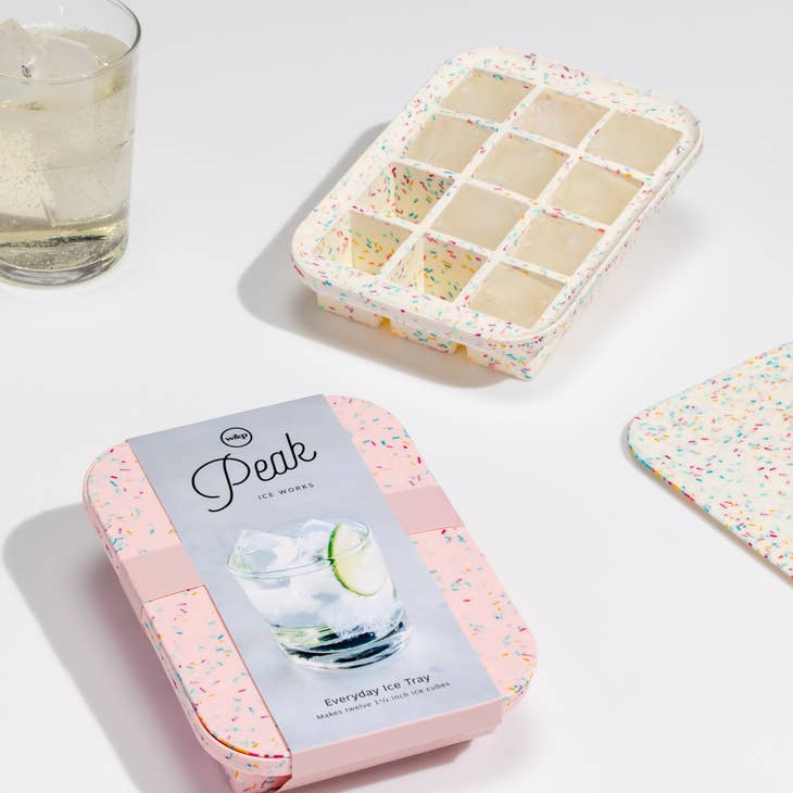 Peak Everyday Ice Tray - Speckled White