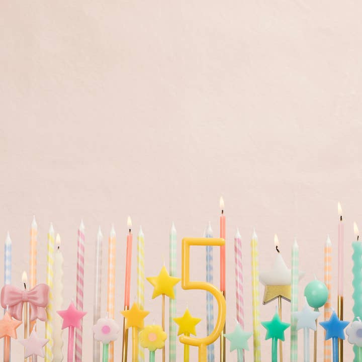 Pastel Patterned Candles