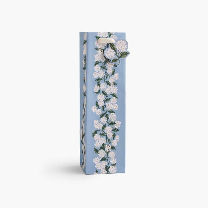 Rifle Paper Co Wine Gift Bag - Hydrangea