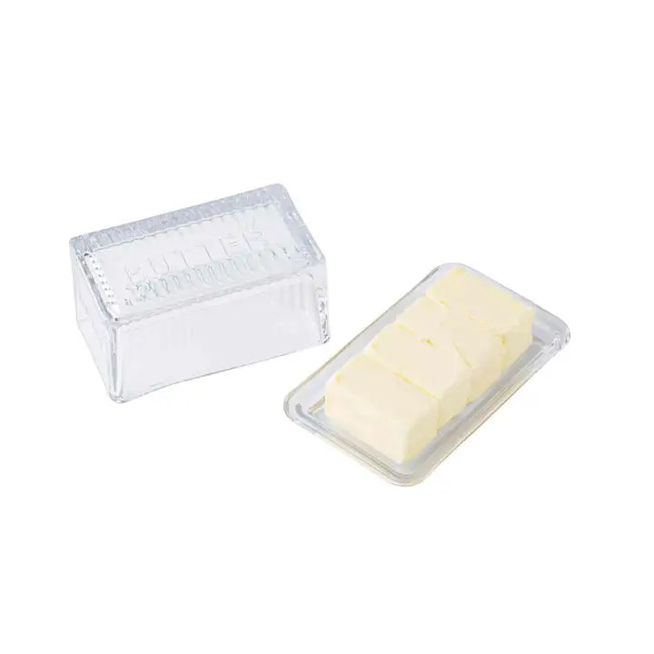 Embossed Butter Dish - Double