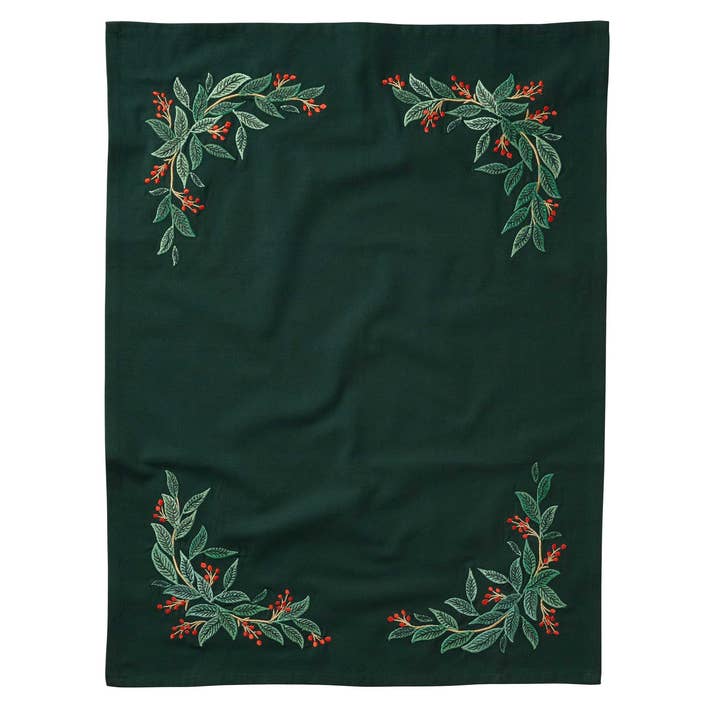 Rifle Paper Co Embroidered Tea Towel - Willowberry