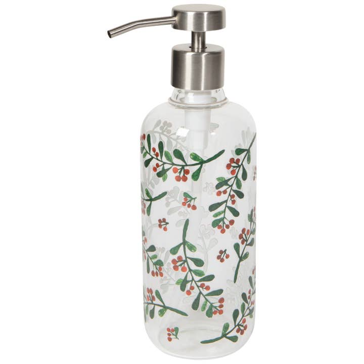 Glass Soap Pump - Winterberry Christmas