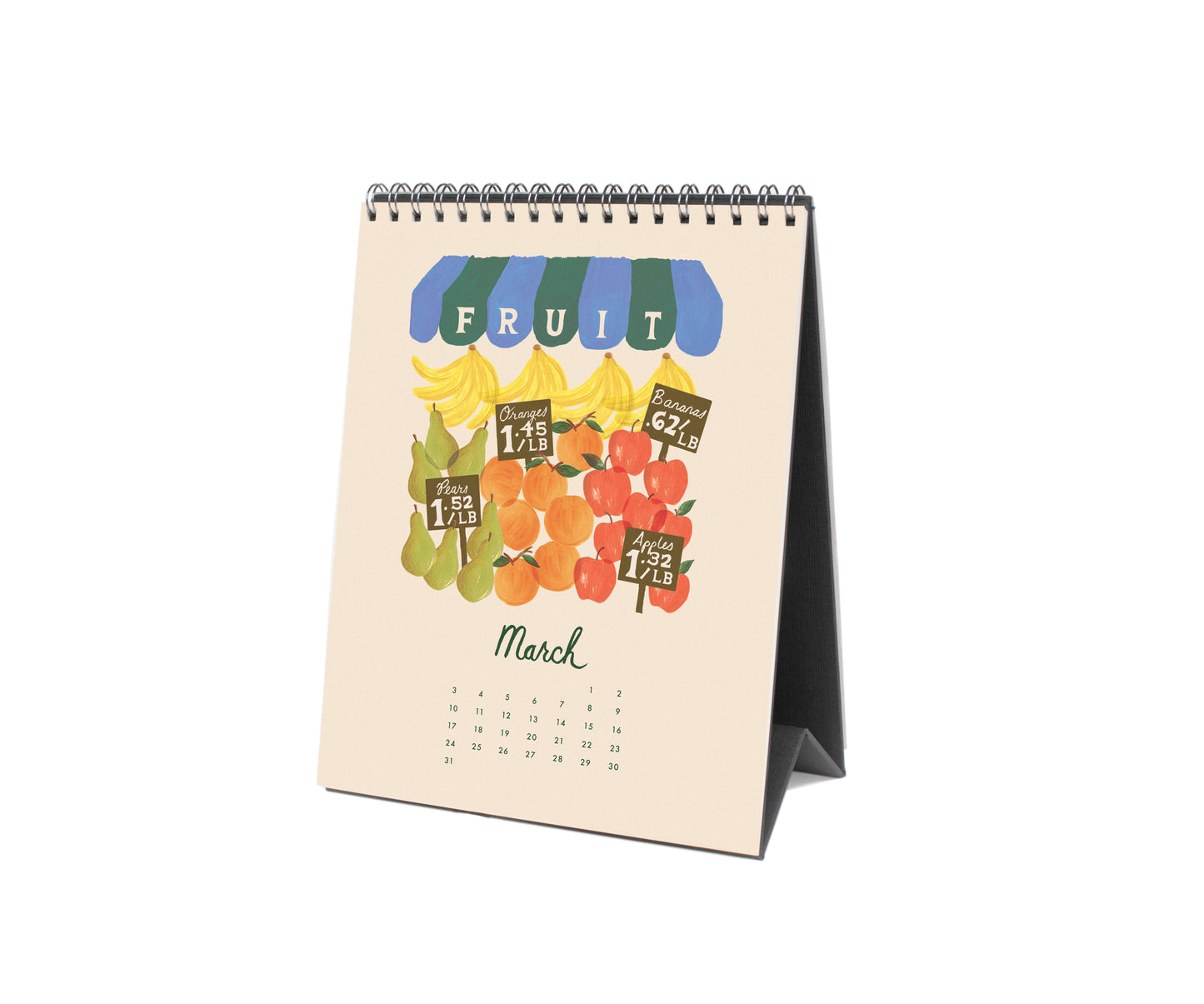 Rifle Paper Co 2024 Desk Calendar - Fruit Stand