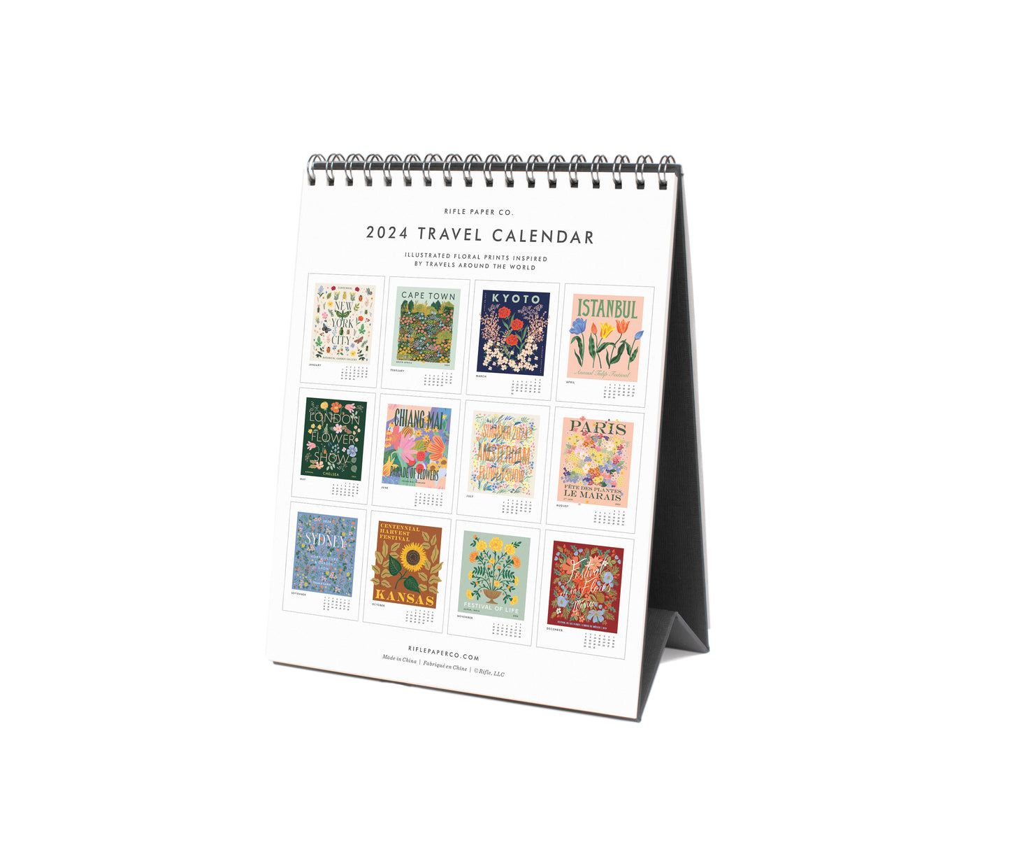 Rifle Paper Co 2024 Desk Calendar - Fete des Plantes