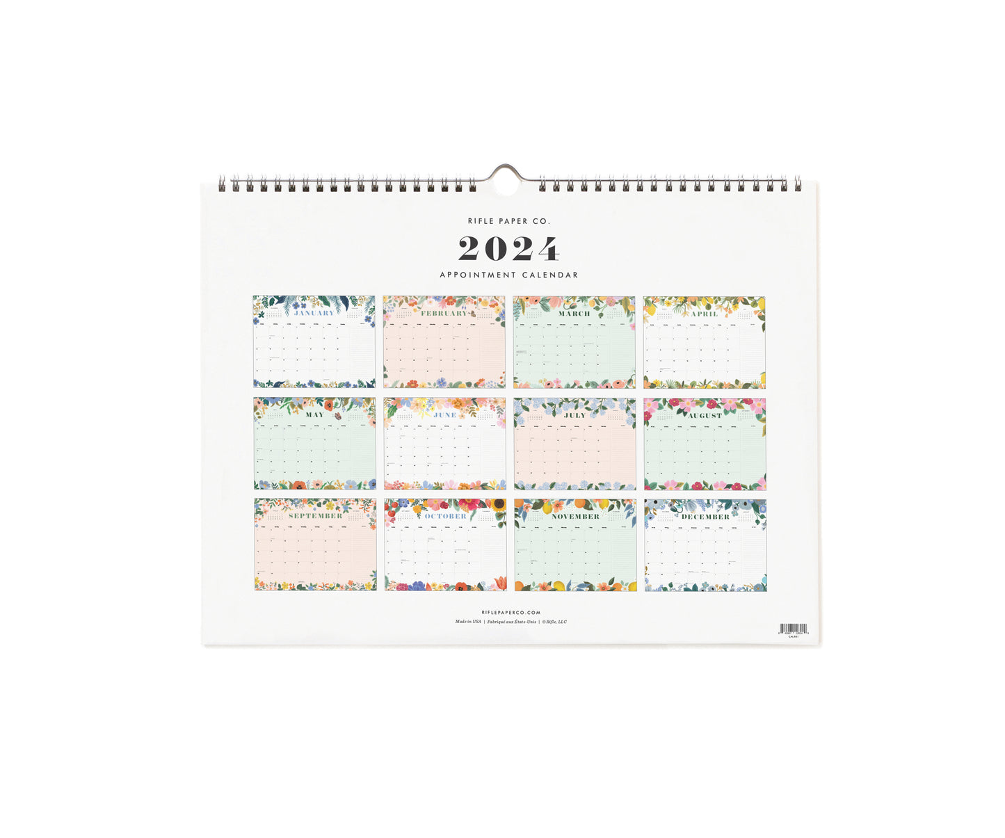 Rifle Paper Co 2024 Appointment Calendar - Blossom