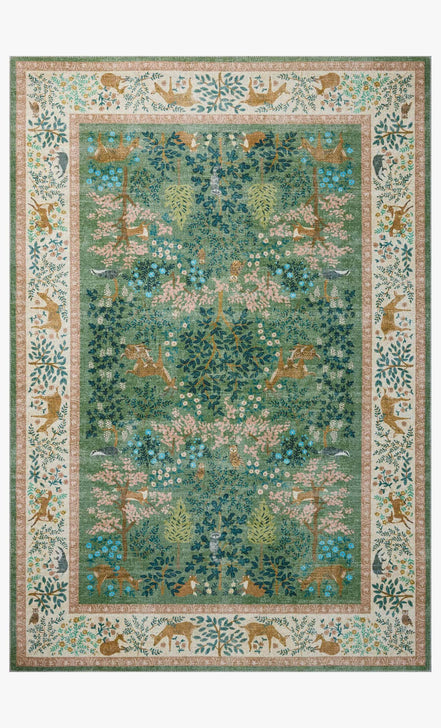 Rifle Paper Co x Loloi Canopy Rug - Woodland Sage