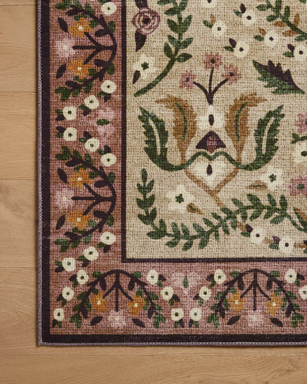 Rifle Paper Co x Loloi Canopy Rug - Edie Aubergine