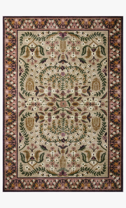 Rifle Paper Co x Loloi Canopy Rug - Edie Aubergine