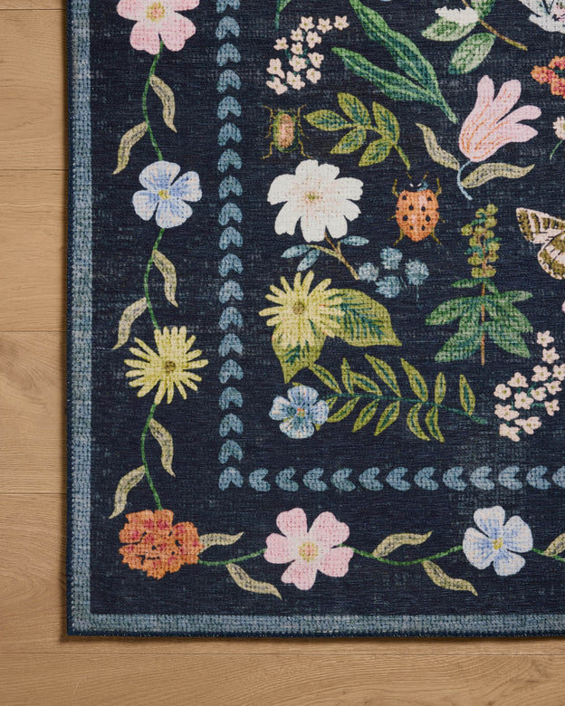Rifle Paper Co x Loloi Canopy Rug - Curio Black