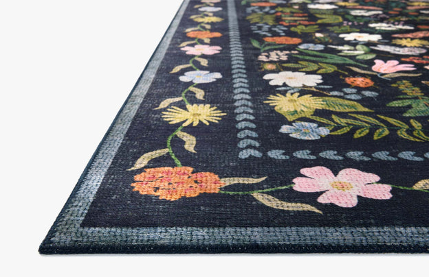 Rifle Paper Co x Loloi Canopy Rug - Curio Black