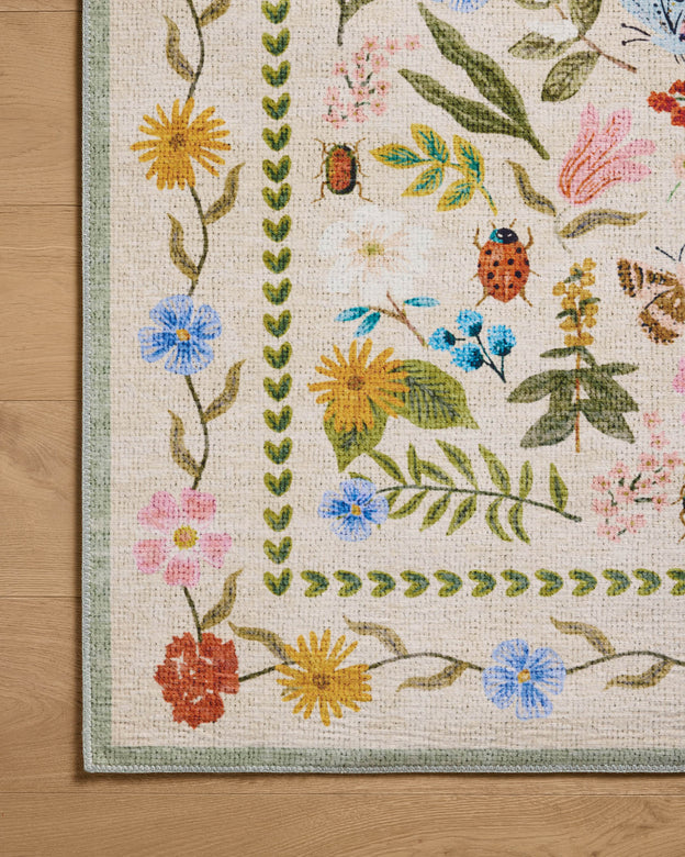 Rifle Paper Co x Loloi Canopy Rug - Curio Cream
