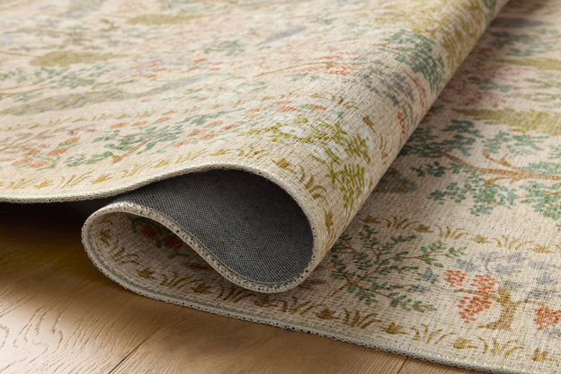Rifle Paper Co x Loloi Canopy Rug - Peacock Forest Cream