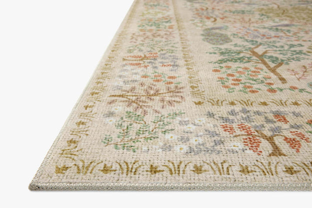 Rifle Paper Co x Loloi Canopy Rug - Peacock Forest Cream