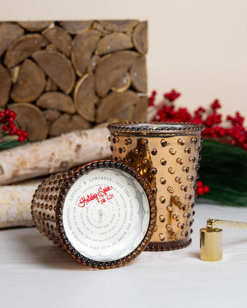 Simpatico Hobnail Candle - Holiday Spice