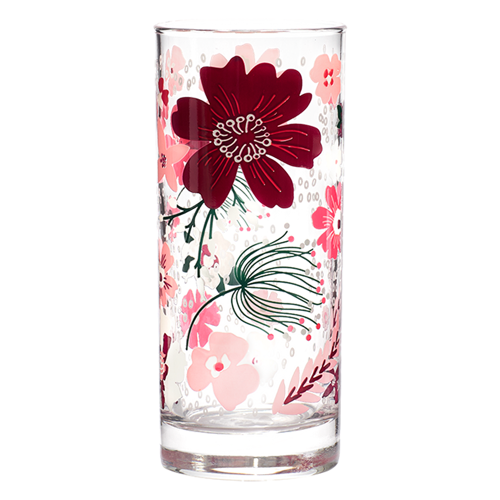 Pink Garden - Highball Glass