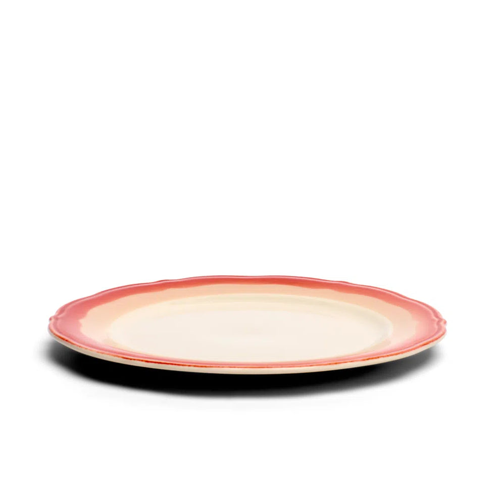 2-Tone Scallop - Rust/Tan - Dinner Plate