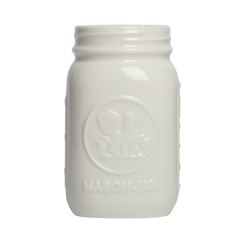 Farmers Market - Standard Mason Jar - White