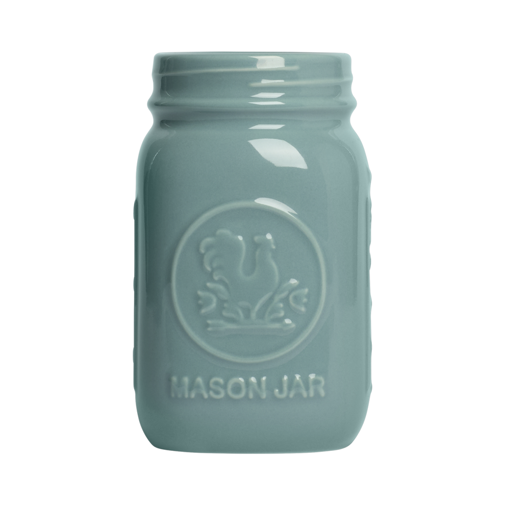 Farmers Market - Standard Mason Jar - Blue Grey