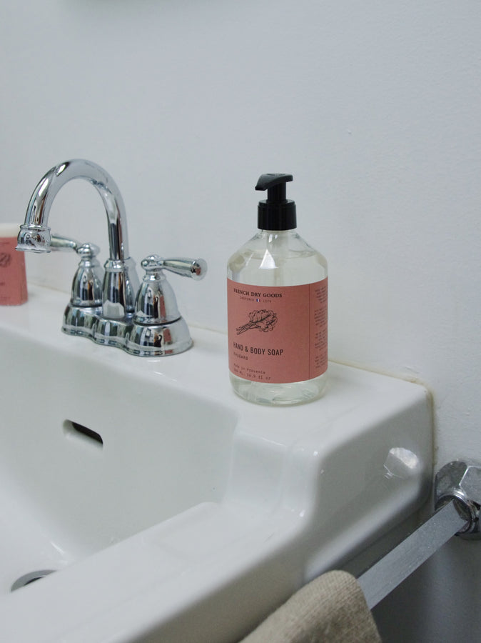 French Dry Goods Liquid Hand & Body Soap - Rhubarb
